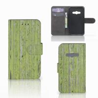 Samsung Galaxy Xcover 3 | Xcover 3 VE | Book Style Case | Green Wood - thumbnail