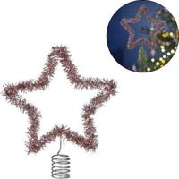 Ginger Ray kerstboom piek ster rozé goudkleurige 26 cm | 20 stuks - thumbnail