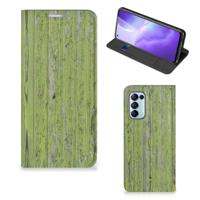 OPPO Find X3 Lite Book | Wallet Case | Green Wood - thumbnail
