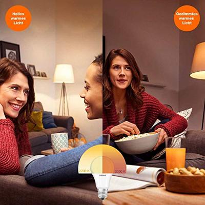 OSRAM HOMELIGHTING 4058075435537 LED-lamp Energielabel E (A - G) E27 Peer 7 W = 60 W Warmwit 1 stuk(s)