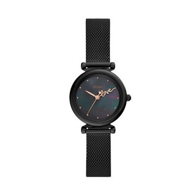 Horlogeband Fossil ES4829 Staal Zwart 12mm