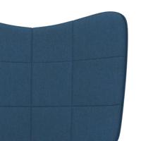 Schommelstoel stof blauw - thumbnail
