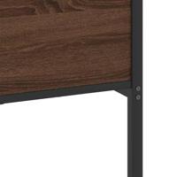 Bedframe zonder matras metaal bruin eikenkleur 183x213 cm - thumbnail
