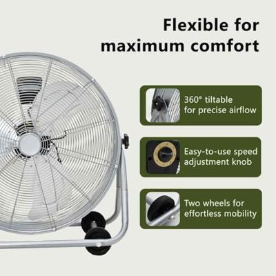 VidaXL Trommelventilator met wiel zilver 73 x 42 x 70 cm aluminium VidaXL Trommelventilator met wiel zilver 73 x 42 x 70 cm aluminium