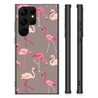 Samsung Galaxy S23 Ultra Dierenprint Telefoonhoesje Flamingo - thumbnail