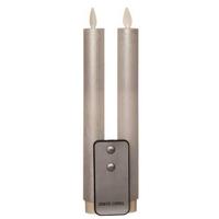 2Pcs Parel Rustiek Wax Diner Kaars 23Cm Bew. Vlam Met Afstands Bediening 2Xaa Anna's Collection - Annas collection - thumbnail