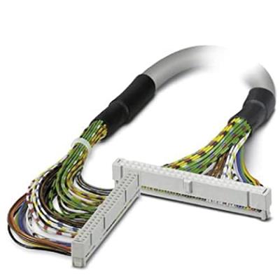 PHOENIX CONTACT FLK 50/EZ-DR/50/CONFEK geconfectioneerde ronde kabel, aansluiting 1 IDC/FLK-bus bus strip (1 x 50-polig), aansluiting 2 IDC/FLK-bus (1 x 50-polig), kabellengte 0,5 m, 5 stuks