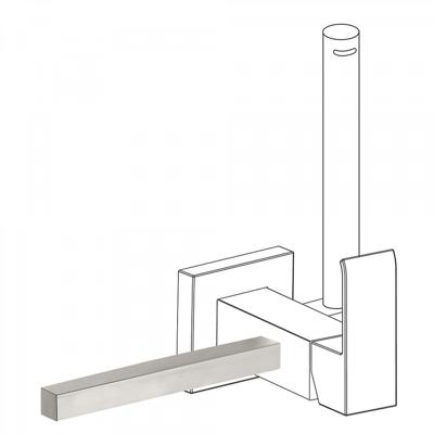 Handdoekhouder t.b.v. bidetmengkraan Tres Cuadro Exclusive RVS Tres
