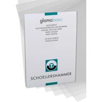 Schoellershammer Glama papier, 100 g, ft 29,7 x 42 cm, A3, transparant, blok van 50 vel - thumbnail