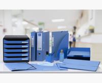 Pocketmap exacompta cleansafe a4 400gr blauw - thumbnail