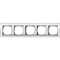 Gira Event Clear Zuiverwit / Aluminum 5-voudig - thumbnail