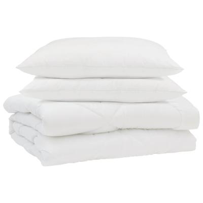 Zomer Dekbed met kussen 3 pcs Wit Microfibre