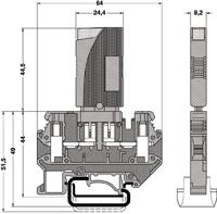 Phoenix 712314 klem met thermoschakelaar TCP 10A - thumbnail
