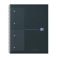 Spiraalblok Oxford International Notebook A4+ ruit 5X5mm zwart | 5 stuks - thumbnail