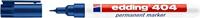 Edding Permanentmarker | blauw | streepbreedte 0,75 mm ronde punt | 10 stuks - 4-404003 4-404003 - thumbnail