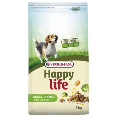 3 KG Happy life adult chicken diner hondenvoer