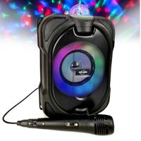 Altoparlante luminoso Bluetooth per karaoke - INOVAALLEY - DANCE CUBE 44 - 150W - Microfono a filo - thumbnail