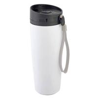 Dubbelwandige isoleerbeker RVS wit 380 ml - Thermosbeker - thumbnail