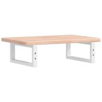 Badkamer wandschap staal en massief eikenhout - thumbnail