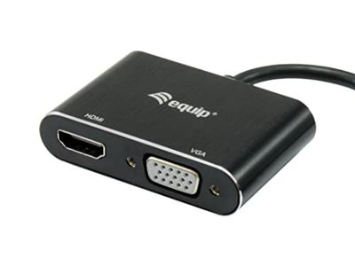 Equip 133386 USB grafische adapter 1920 x 1080 Pixels Zwart Equip 133386 USB grafische adapter 1920 x 1080 Pixels Zwart