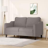 Tweezitsbank 140 cm stof taupe - thumbnail