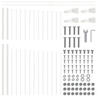 Tuinhek Wit 170 x 190 cm Gepoedercoat staal - thumbnail