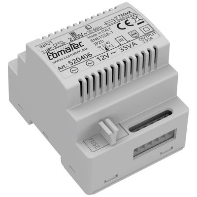 Comatec TBD203512F4 DIN-rail netvoeding 12 V/AC 2.92 A 35 VA Inhoud 1 stuk(s)