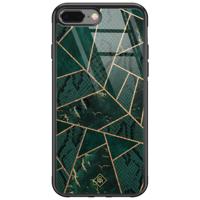 iPhone 8 Plus/7 Plus glazen hardcase - Abstract groen - thumbnail