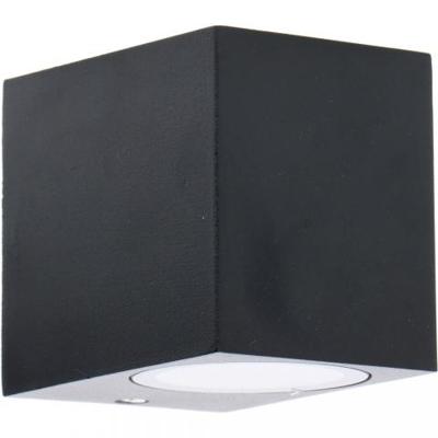 Hangende moderne buitenlamp San Diego zwart vierkantMET GU10 fitting kies zelf de led lamp