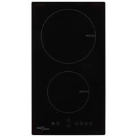 VidaXL Inductiekookplaat met 2 kookzones aanraakbediening 3500 w glas - thumbnail