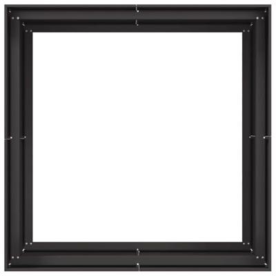 VidaXL Plantenbak 100x100x80 cm staal zwart