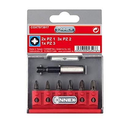 Connex Bitsset Pozidriv + Houder (7Dlg) - COXT973917