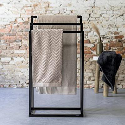 Handdoekrek Sealskin Tube Vrijstaand Zwart Handdoekrek Sealskin Tube Vrijstaand Zwart