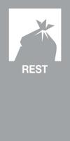 V-Part magneetsticker REST, grijs - thumbnail