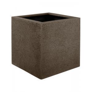 Luca Lifestyle vierkante plantenbak Struttura 20x20x20 cm bruin Luca Lifestyle vierkante plantenbak Struttura 20x20x20 cm bruin