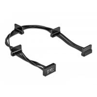 Delock HDD Aansluitkabel 0.4 m Zwart - thumbnail