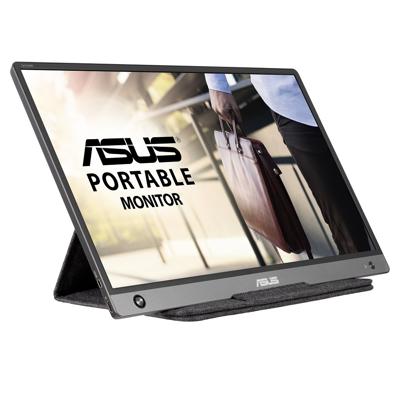 Asus Zenscreen Go MB16AHP 15,6 inch Full HD IPS-beeldscherm met geïntegreerde batterij en luidspreker USB Type-C Micro HDMI met opvouwbare hoes, zwart
