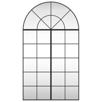 VidaXL Wandspiegel boog 80x140 cm ijzer zwart - thumbnail