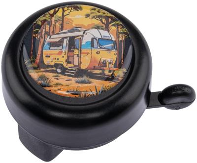 REICH fietsbel "colour camping" rich motif bell color camping black