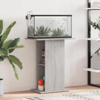 VidaXL Aquariumstandaard 60,5x36x72,5 cm bewerkt hout grijs sonoma - thumbnail