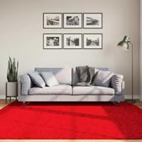VidaXL Vloerkleed huarte laagpolig zacht wasbaar 200x200 cm rood - thumbnail