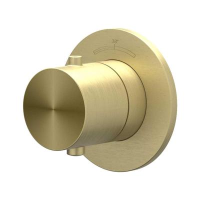 Afbouwdeel IVY Concord Doorstroom inbouwstopkraan Symmetry Met Rond Rozet RVS316 Geborsteld Mat Goud PVD IVY Afbouwdeel IVY Concord Doorstroom inbouwstopkraan Symmetry Met Rond Rozet RVS316 Geborsteld Mat Goud PVD IVY