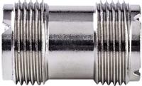 Satelliet- en Antenne-Adapter - PL259 Female - PL259 Female - Vernikkeld - 75 Ohm - Recht - Metaal - Zilver - 10 Stuks - Envelop - thumbnail