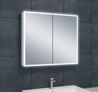 Quatro spiegelkast met LED, dimbaar 80 x 70 x 13 cm Quatro spiegelkast met LED, dimbaar 80 x 70 x 13 cm