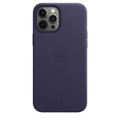 Apple Leather MagSafe Case iPhone 12 Pro Max Deep Violet