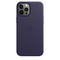 Apple Leather MagSafe Case iPhone 12 Pro Max Deep Violet - thumbnail