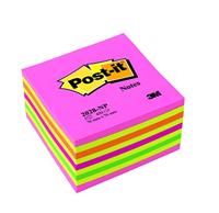 Post-it Notes kubus, 450 vel, ft 76 x 76 mm, roze-geel tinten - thumbnail