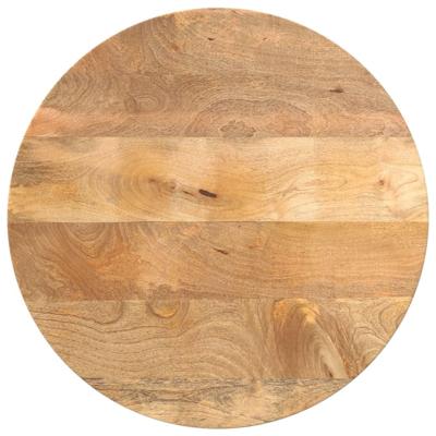 Tafelblad rond 40x3,8 cm massief ruw mangohout