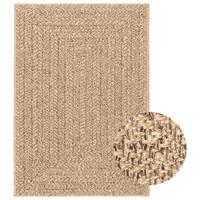 VidaXL Vloerkleed zizur beige binnen en buiten 120x170 cm jute look - thumbnail