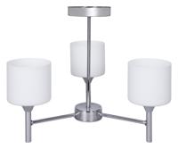 Activejet Klassieke kroonluchter pendel plafondlamp MIRA chroom triple 3xE27 voor woonkamer - thumbnail